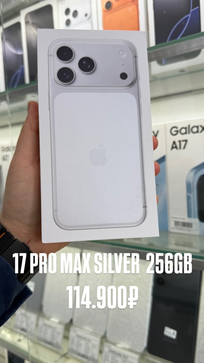 17 Pro Max 256Gb Silver  🍏Новый